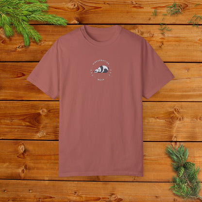 Unisex Garment-Dyed T-Shirt - Chill Bear & Panda Design | Perfect for Nature Lovers