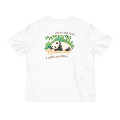 Unisex Panda Relaxation T-Shirt - "Got Nothing to Do If There's No Bamboo" Design