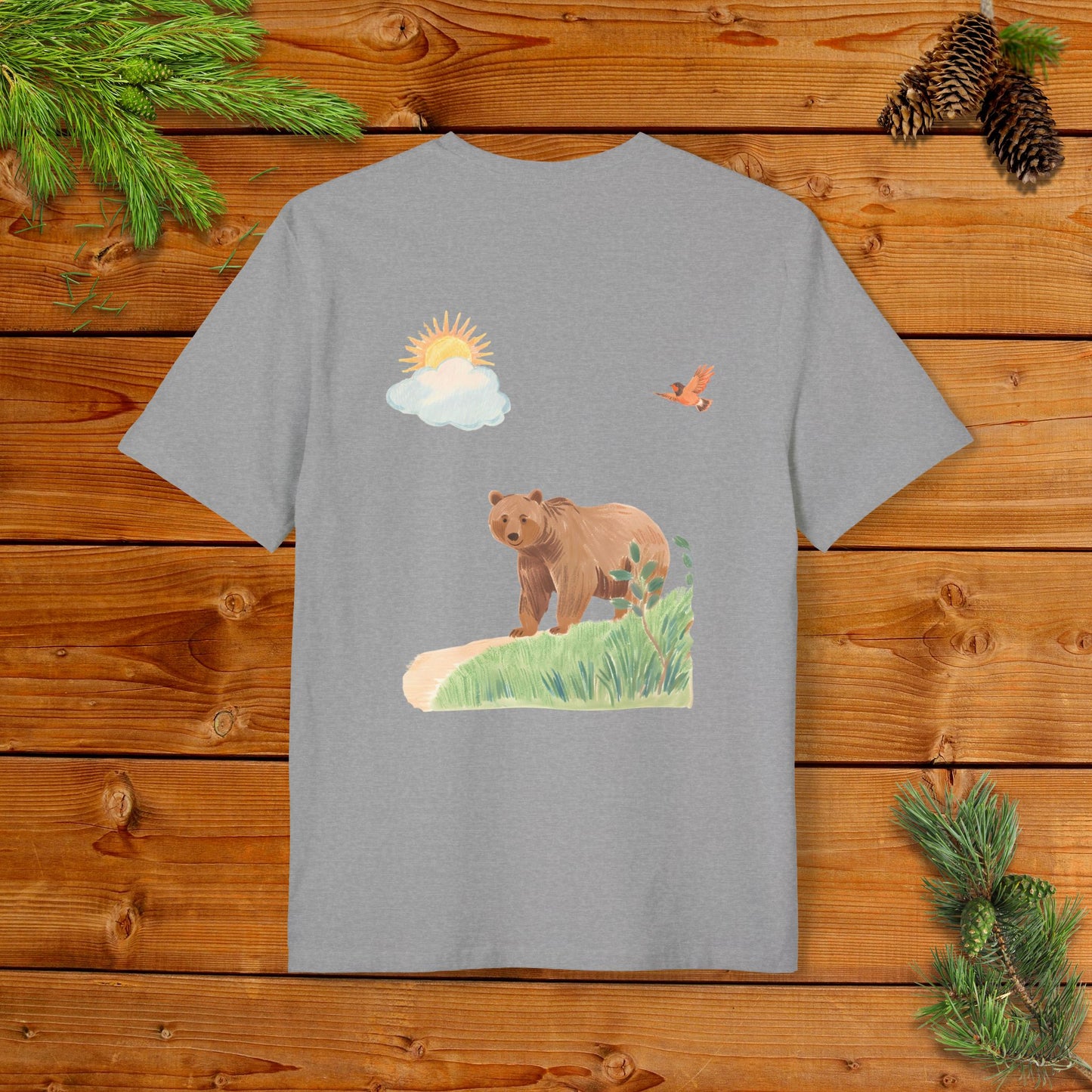 A Grizzly Sunny Day Stroll with a Robin I