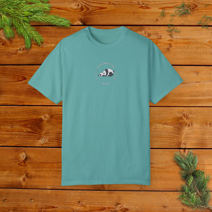 Unisex Garment-Dyed T-Shirt - Chill Bear & Panda Design | Perfect for Nature Lovers