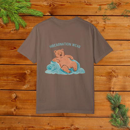 Unisex Garment-Dyed T-Shirt - Chill Bear & Panda Design | Perfect for Nature Lovers