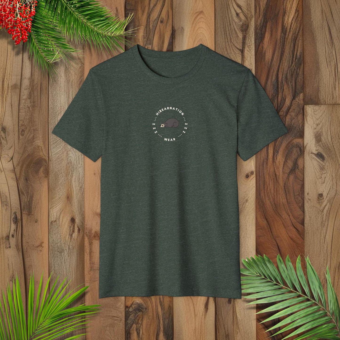 Unisex Recycled Organic T-Shirt - Bear-ly Awake, Always Hungry