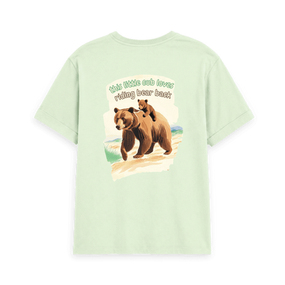 Pastel Green Printed T-shirt Back