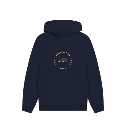 Navy Sun Bear Pouch Pocket Hoodie Dark