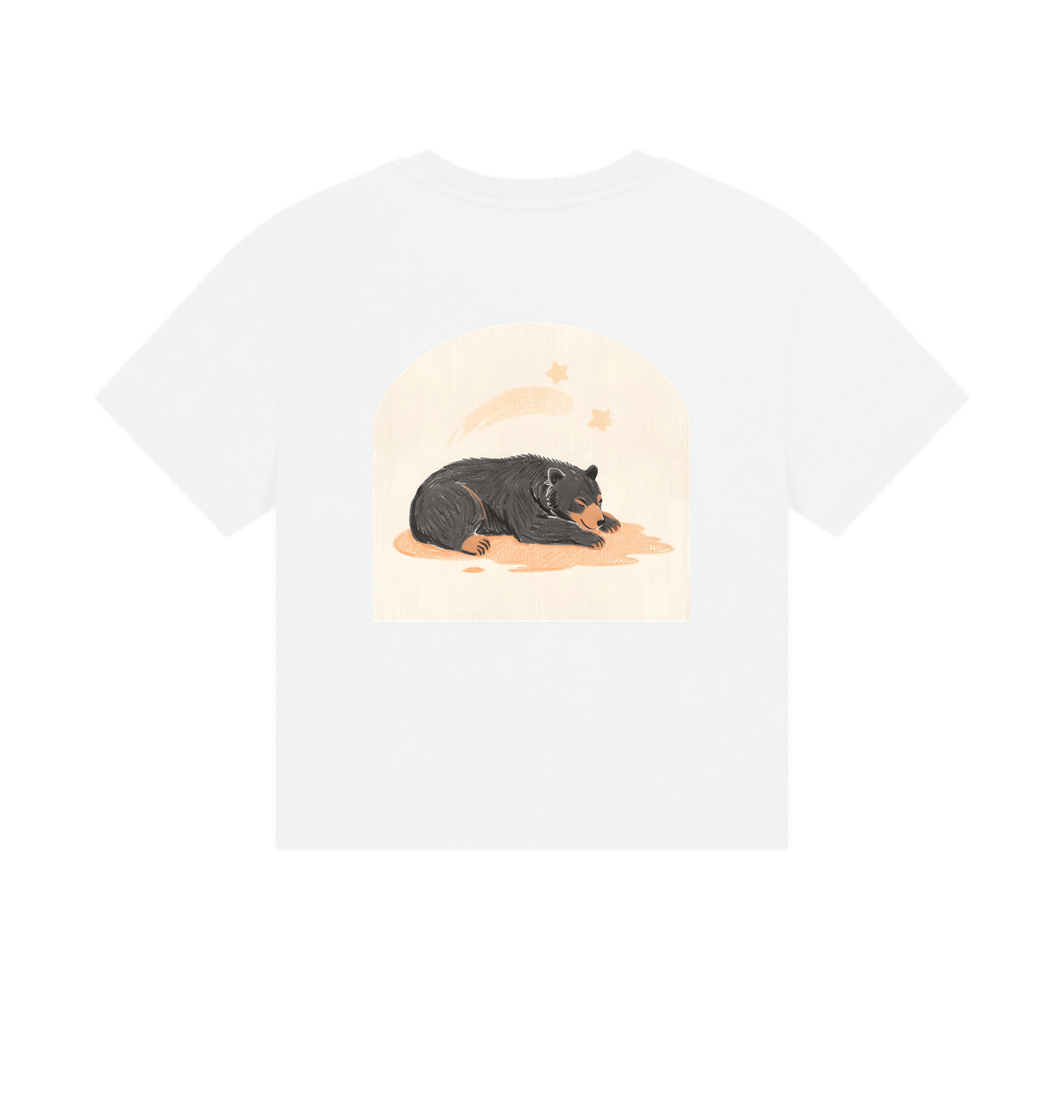 Moon Bear Time to Doze off on a Boxy Tee