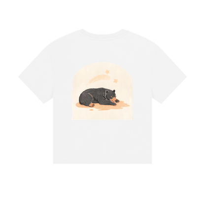 Moon Bear Time to Doze off on a Boxy Tee
