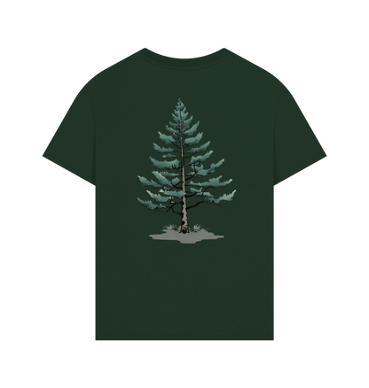 Black Bear and Lonely Pine on an Oversized Tee