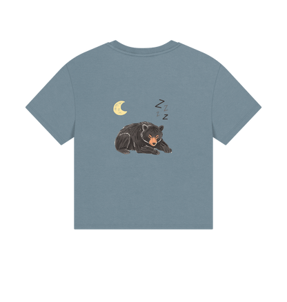 Stone Blue Printed T-shirt Back
