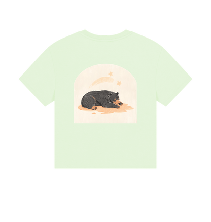 Moon Bear Time to Doze off on a Boxy Tee
