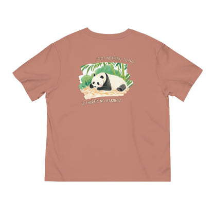 Unisex Panda Relaxation T-Shirt - "Got Nothing to Do If There's No Bamboo" Design