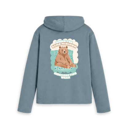 Stone Blue Printed Hoody Back