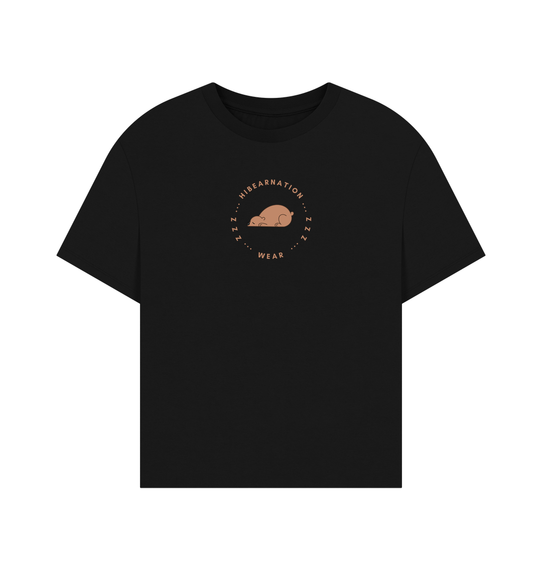 Black Grizzly Oversized Women Shirt