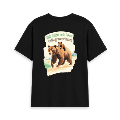 Black Printed T-shirt Back