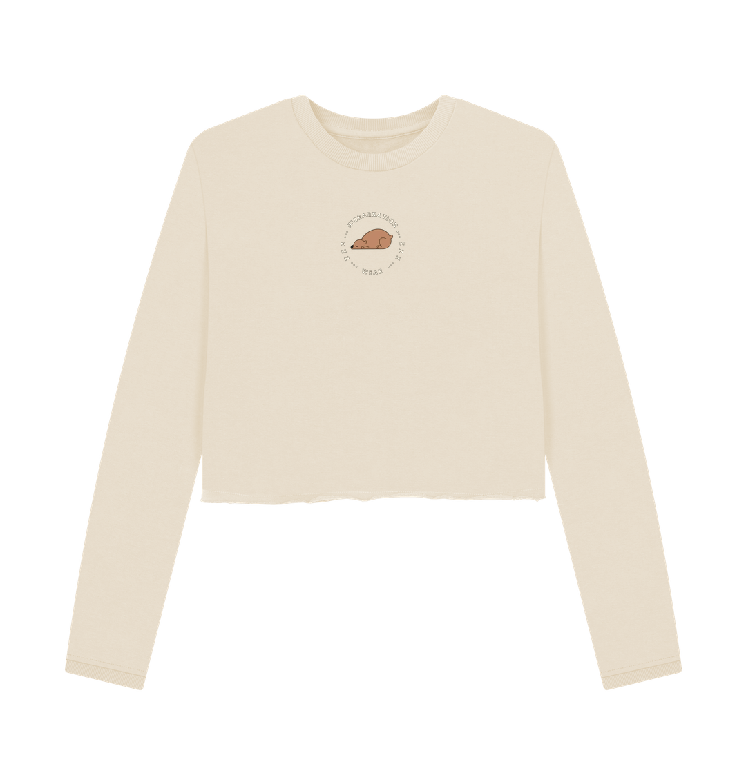 Oat Printed Boxy Jumpers Front