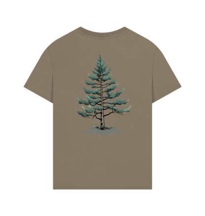Black Bear and Lonely Pine on an Oversized Tee