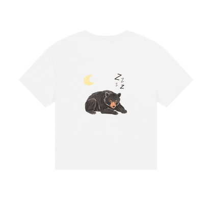 Moon Bear Havin' a Rest on a Boxy Tee