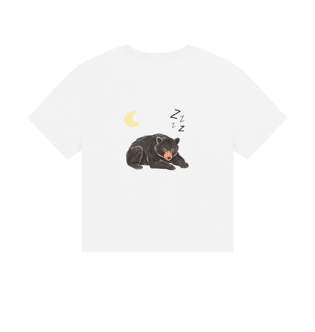 White Printed T-shirt Back