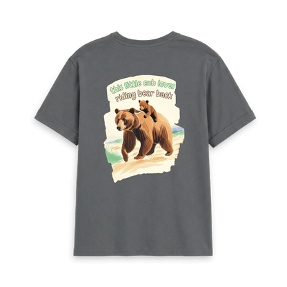 Slate Grey Printed T-shirt Back