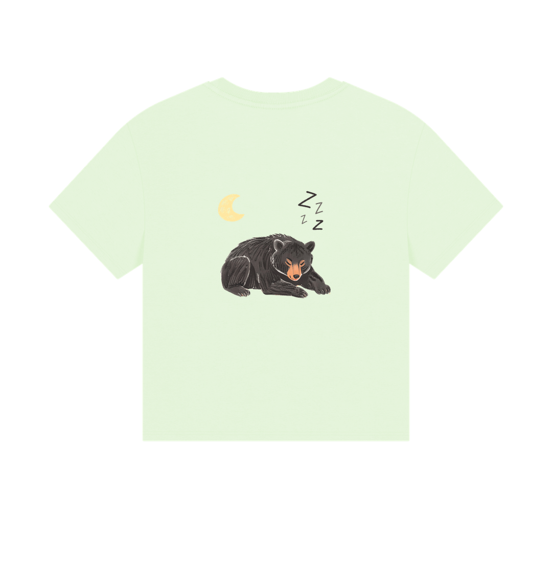 Moon Bear Havin' a Rest on a Boxy Tee