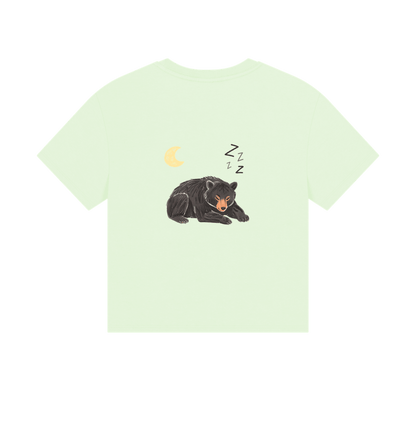 Moon Bear Havin' a Rest on a Boxy Tee