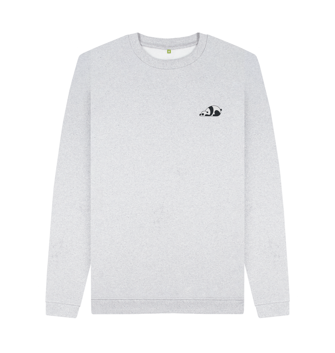 Grey Recycled Printed Sweater Front