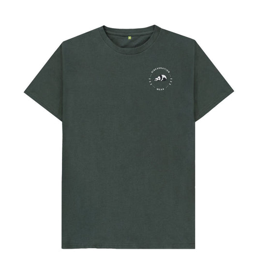 Dark Grey Polar Bear No Background Unisex Light Font Shirt