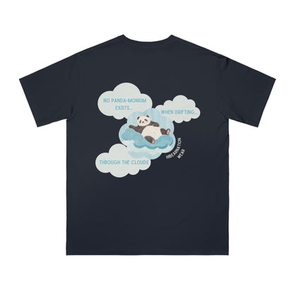 Panda Dreams Organic Unisex T-Shirt - Relaxing Cloud Design