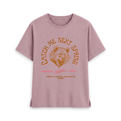 Mauve Printed T-shirt Front