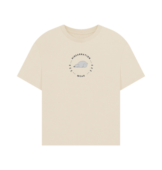 Oat Polar Bear Women's Oversized Top