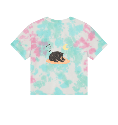 Moon Bear Takin' a Snooze on a Boxy Tee