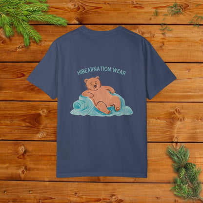 Unisex Garment-Dyed T-Shirt - Chill Bear & Panda Design | Perfect for Nature Lovers