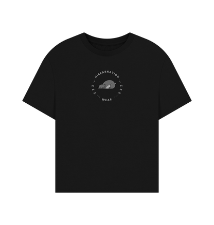 Black Koala Oversized Top Women shirt