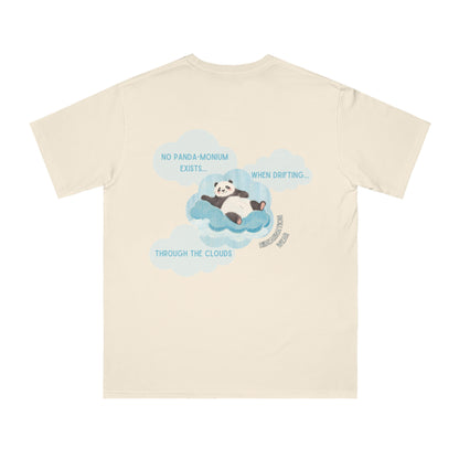 Panda Dreams Organic Unisex T-Shirt - Relaxing Cloud Design