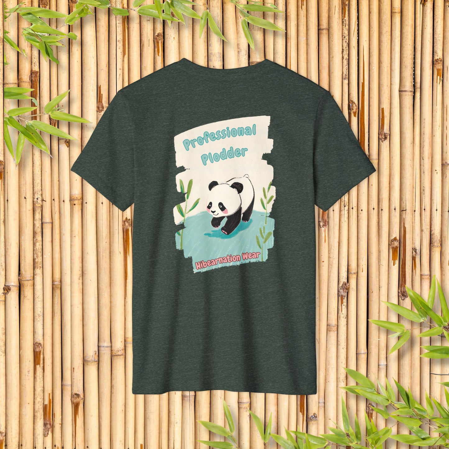 Eco-Friendly Panda Graphic T-Shirt - Professional Plodder Design