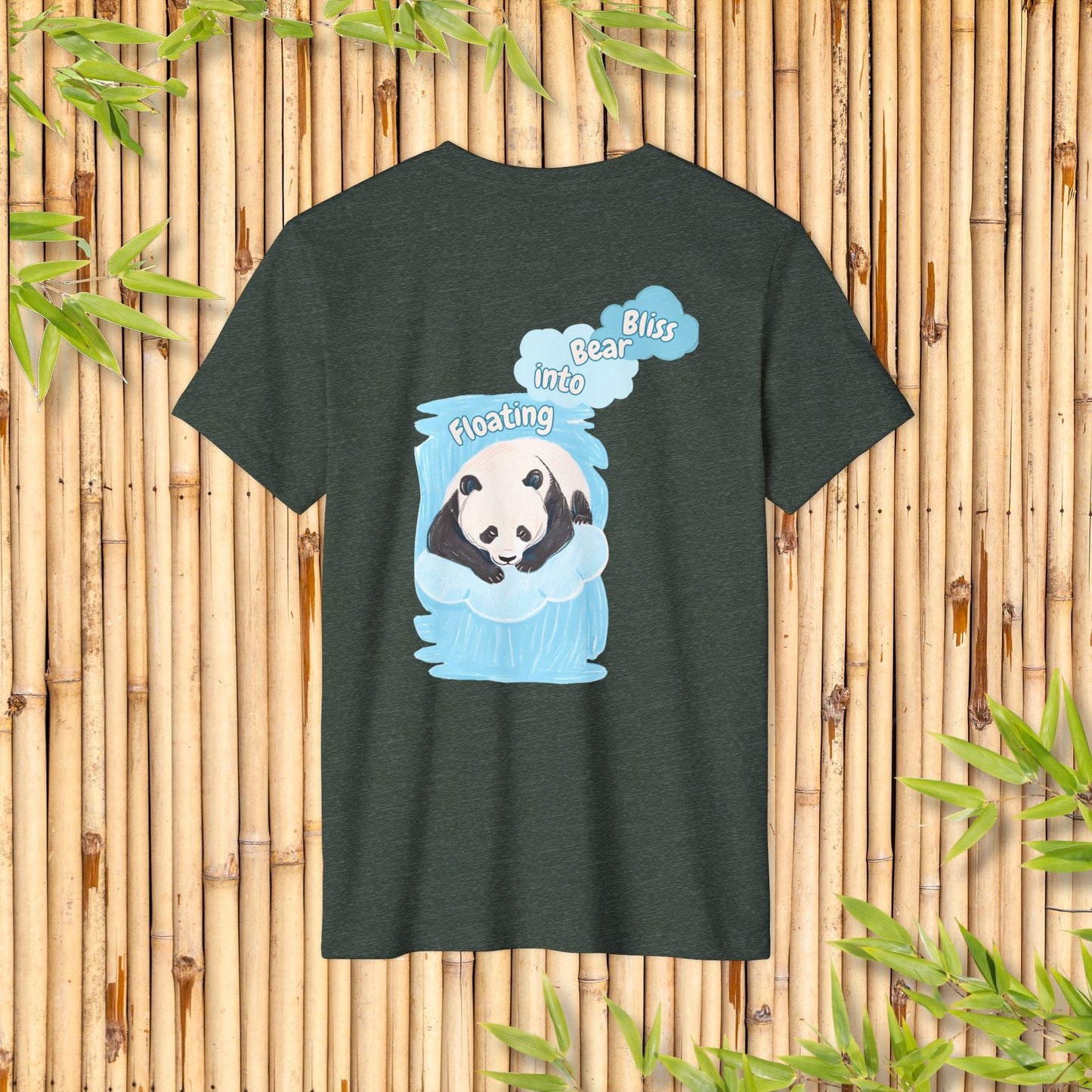 Unisex Recycled Organic T-Shirt - Floating Bliss Panda
