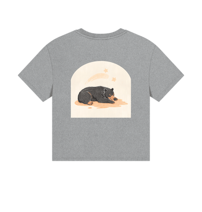 Moon Bear Time to Doze off on a Boxy Tee