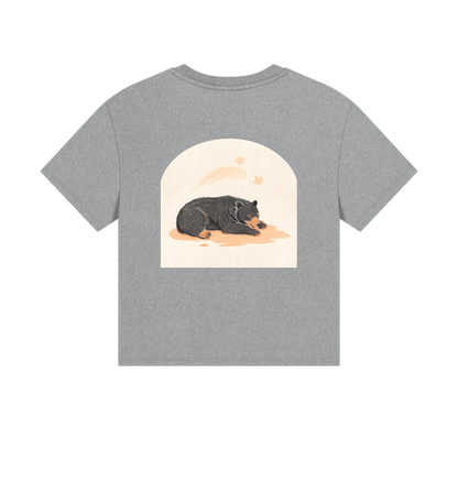 Athletic Grey Printed T-shirt Back