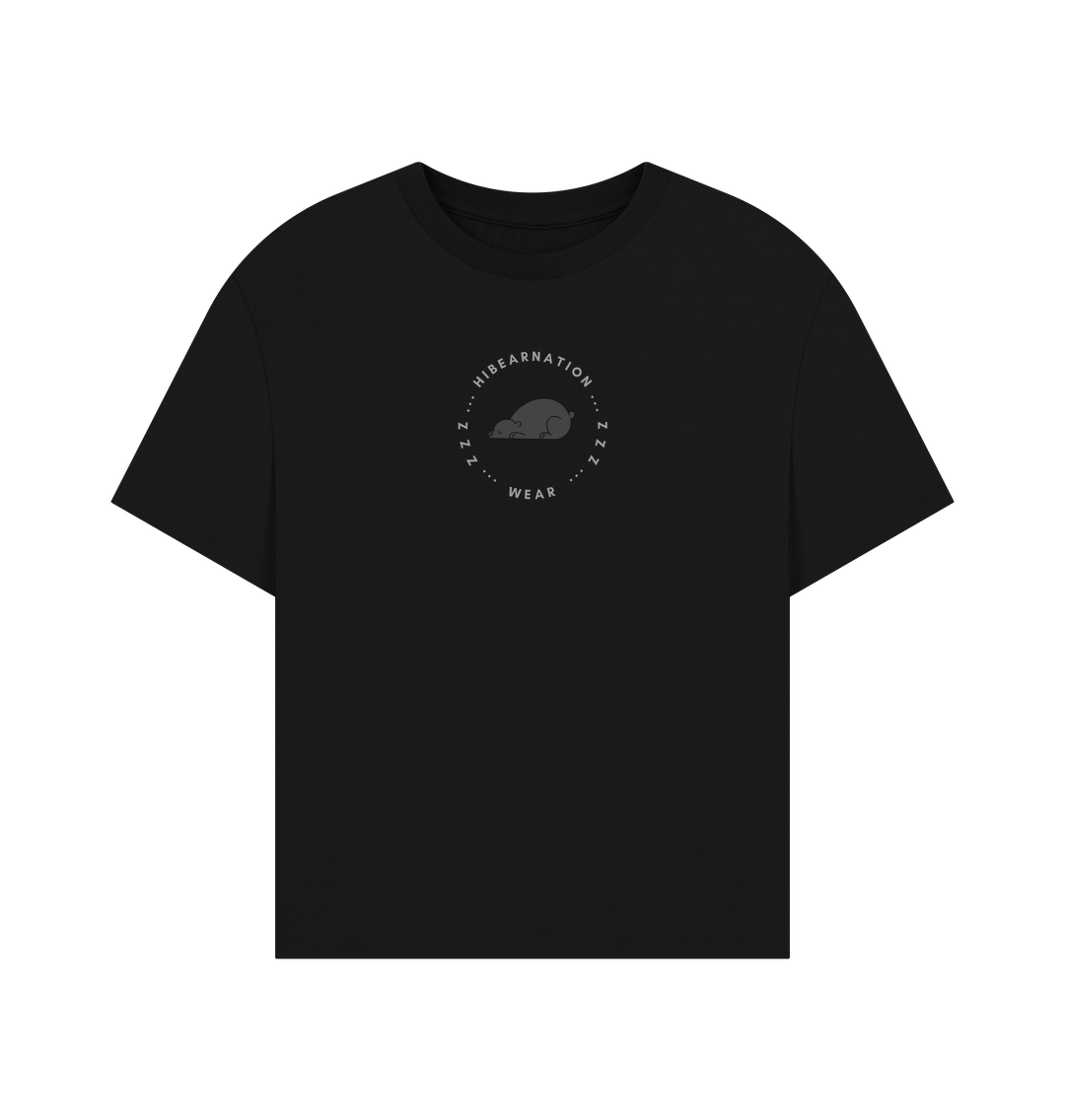Black Black bear Oversized Womens Shirt