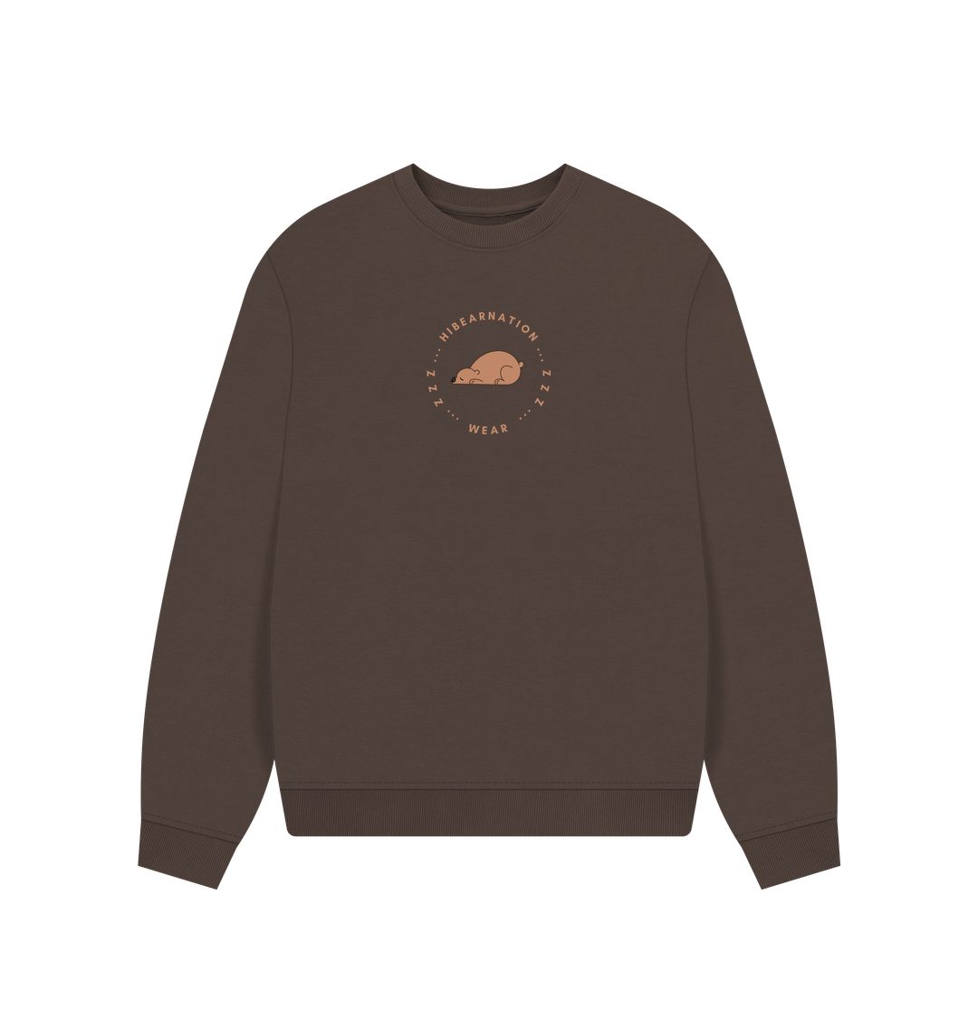 Chocolate Grizzly Bear Loungewear Sweater