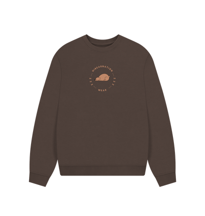 Chocolate Grizzly Bear Loungewear Sweater