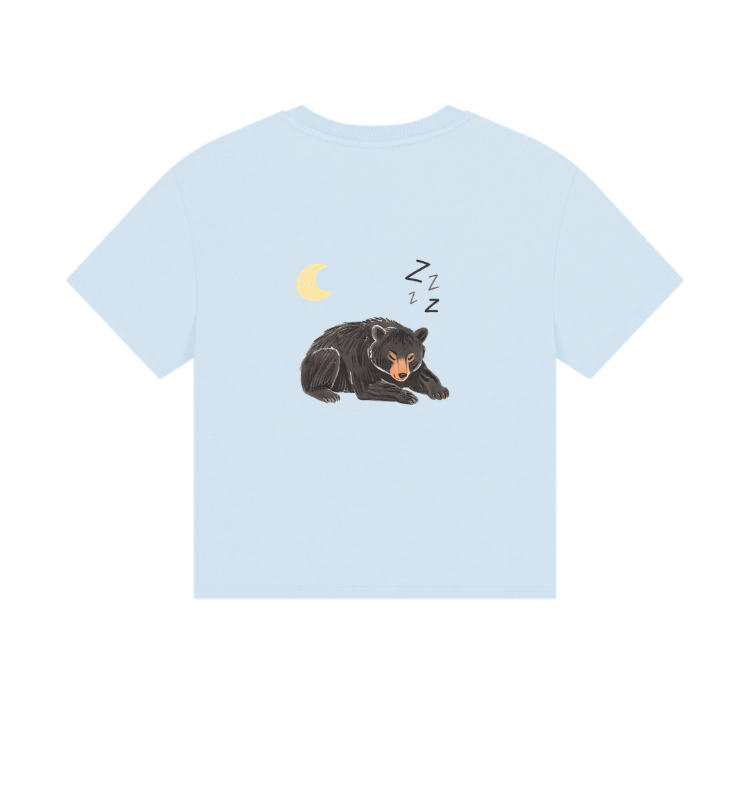 Moon Bear Havin' a Rest on a Boxy Tee