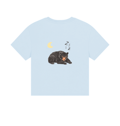 Moon Bear Havin' a Rest on a Boxy Tee