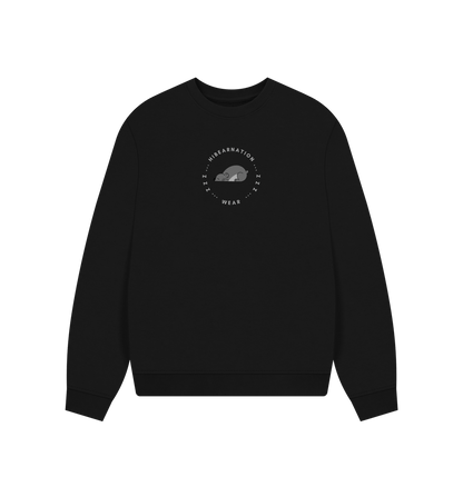 Black Koala Bear Oversized Loungewear Sweater