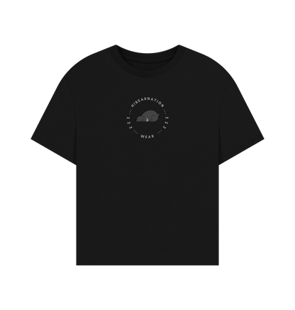 Black Moon Bear OVersized t shirt women