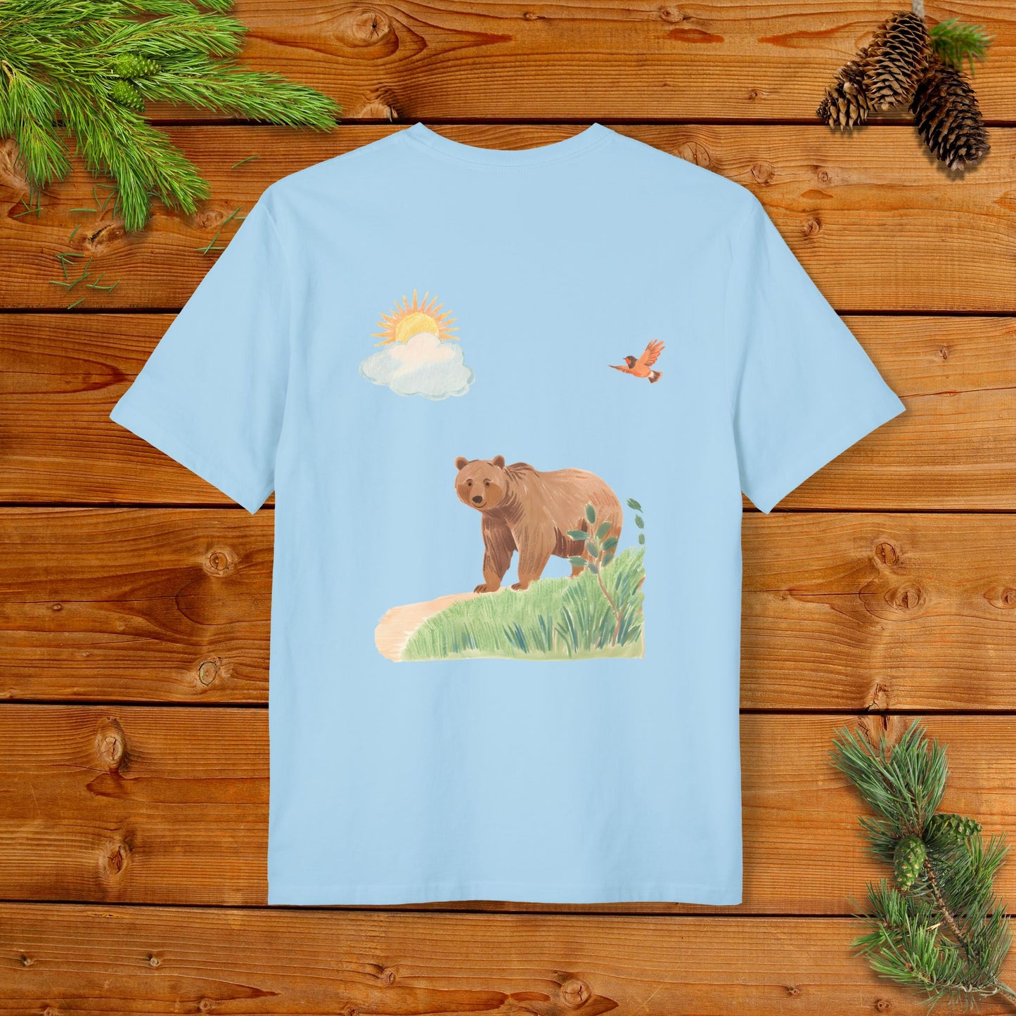 A Grizzly Sunny Day Stroll with a Robin I