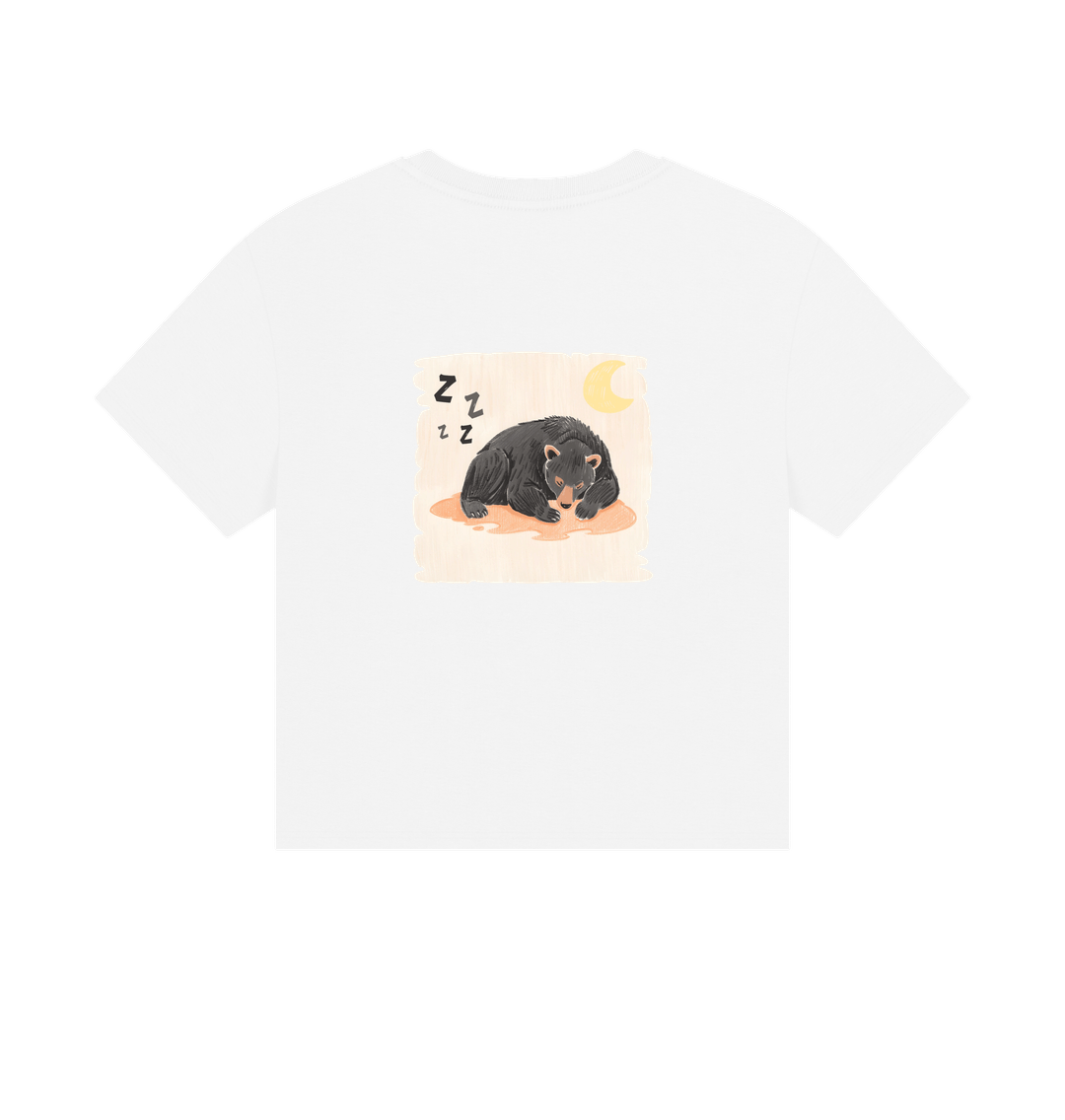 Moon Bear Long due Nap on a Boxy Tee