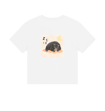 White Printed T-shirt Back