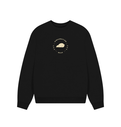 Black Kermode Bear Womens Oversized Loungewear Sweater