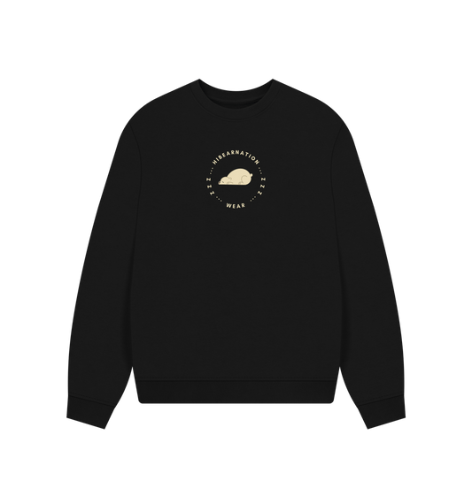 Black Kermode Bear Womens Oversized Loungewear Sweater
