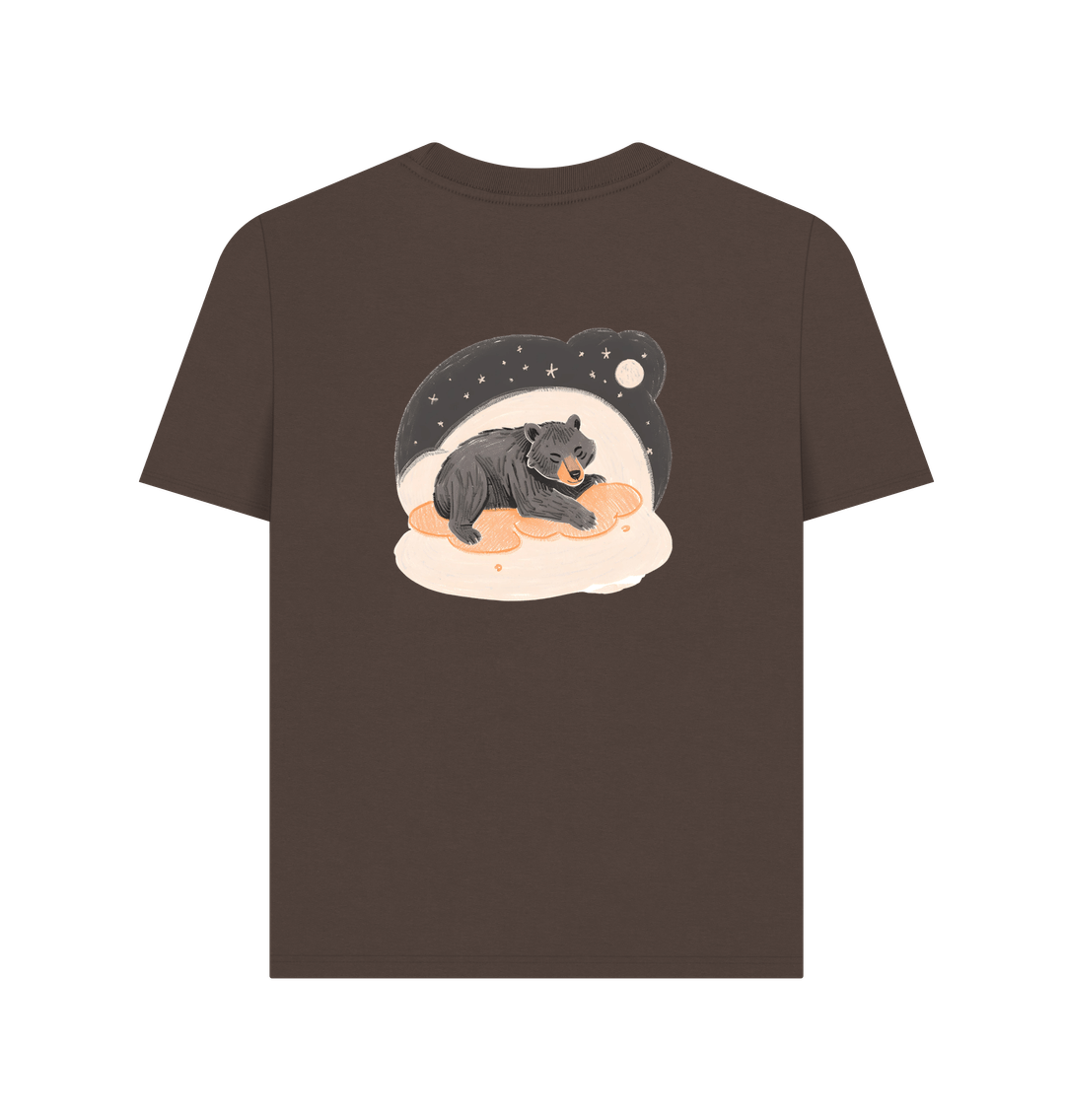 Moon Bear snoozin' away Plain Tee